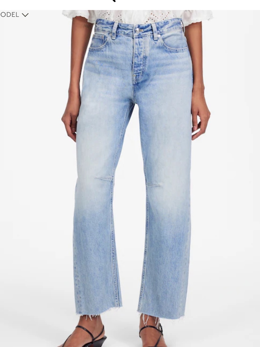 Madewell The Darted Barrel-Leg Jean